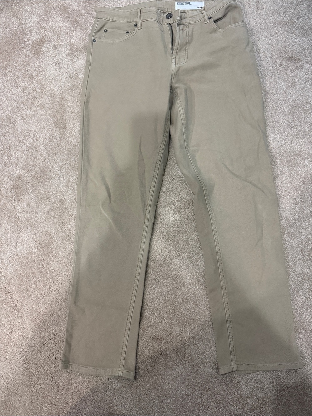 32 Degrees Men's 5 Pocket Slim Jeans in Light Tan